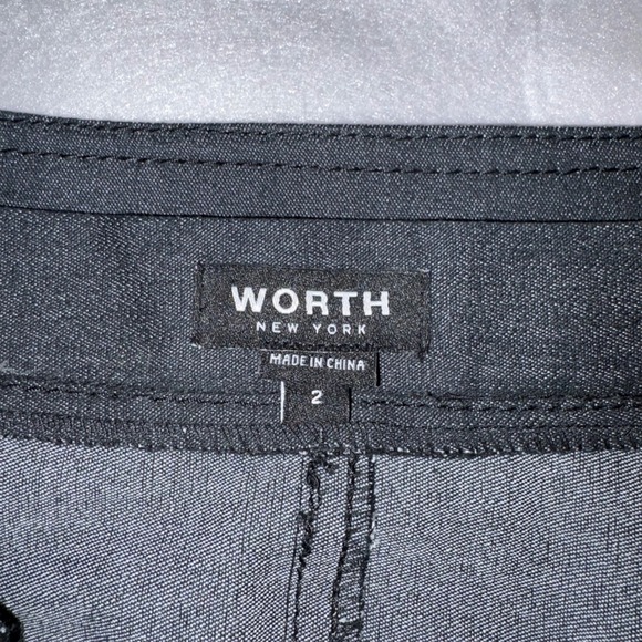 WORTH‎ NEW YORK Gray removable zipper Belt dark gray A-Line Mini Skirt Size 2 - Picture 6 of 10